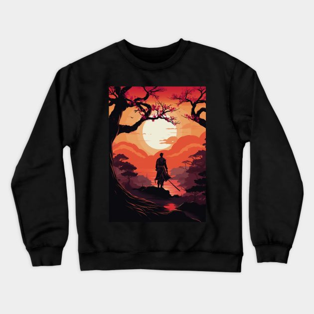 Samurai Garden Crewneck Sweatshirt by Durro